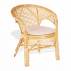 Кресло Пеланги, подушка на молнии Радуга Pelangi 02/15-3 натуральный