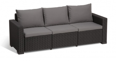 Зона отдыха California 3 Seater Черный