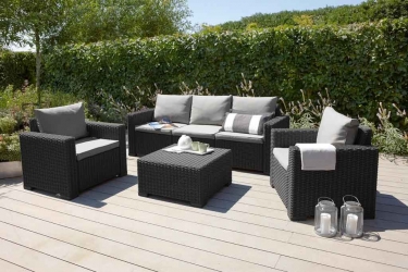 Зона отдыха California 3 Seater Черный