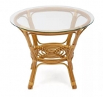 Стол Багама круглый без плетеной столешницы Радуга Bahama мед