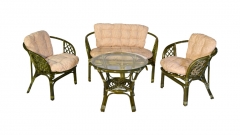 Комплект Багама с диваном, подушки светлые обычные Радуга Bahama10 олива